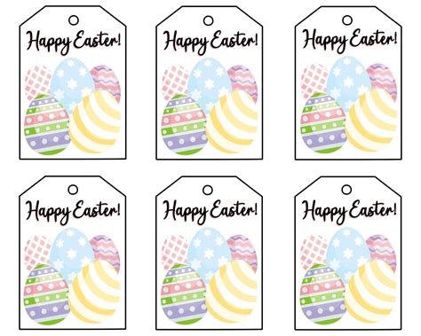 Editable Easter Gift Tags Free Printable